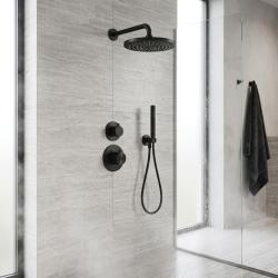 aquanello-eternal-built-in-thermostatic-shower-set-matte-black-25cm